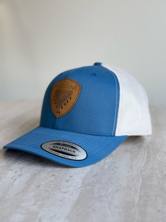 Palestine Keffiyeh Hat- Tan Leather