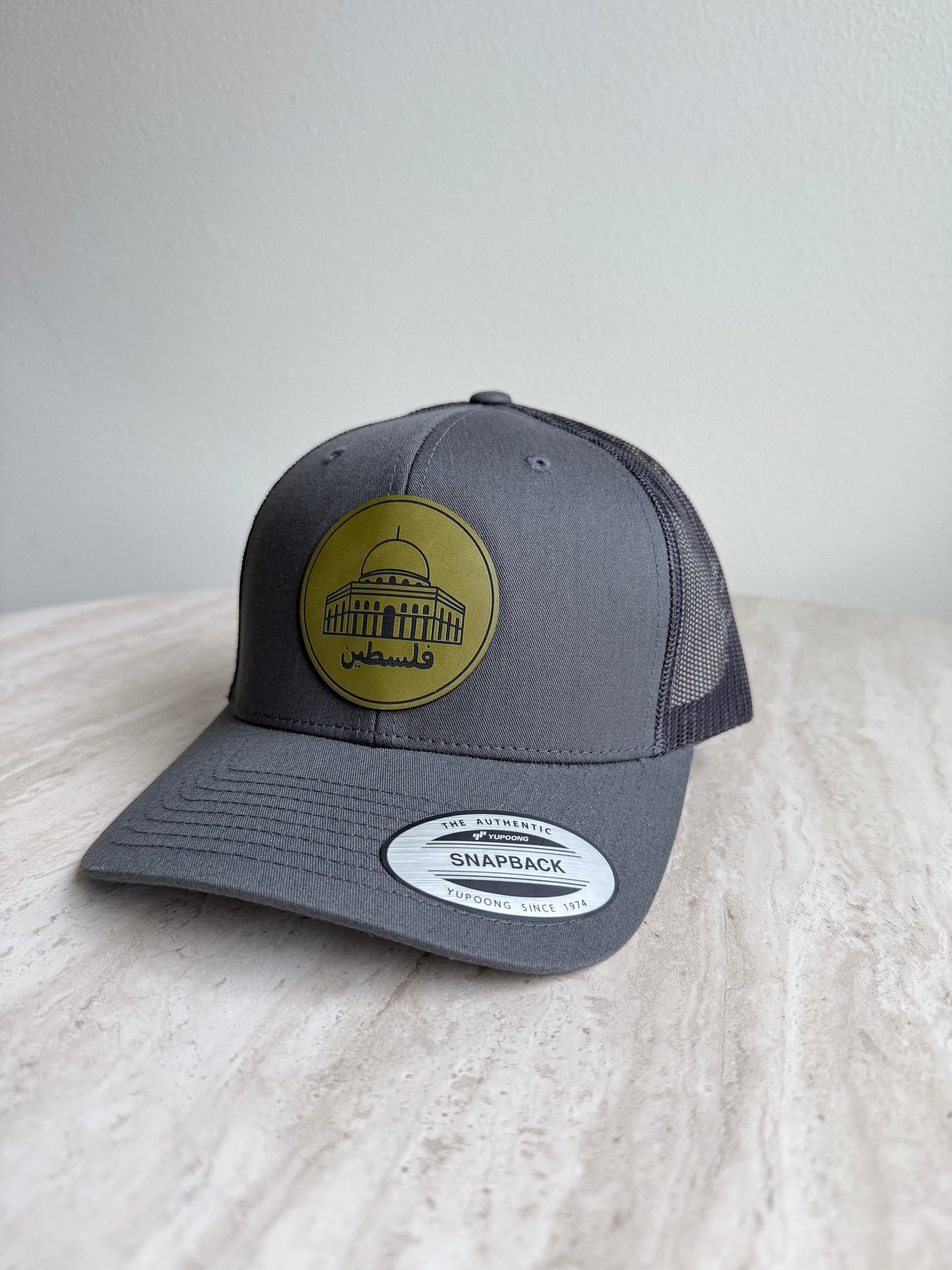 Aqsa Hat- Olive Leather