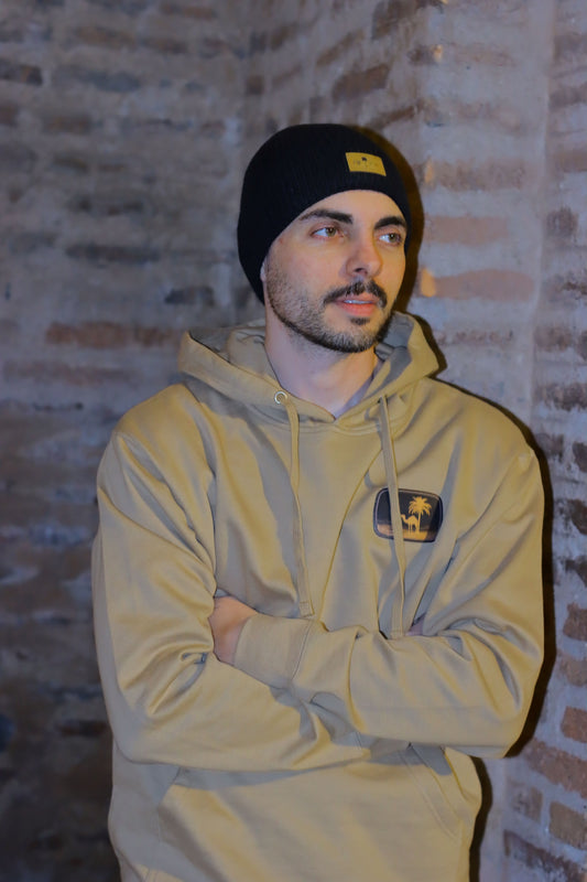 Winter Head Bands: Off Kesh Beanie in Black