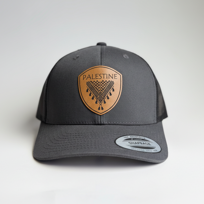 Keffiyeh Hat- Tan Leather