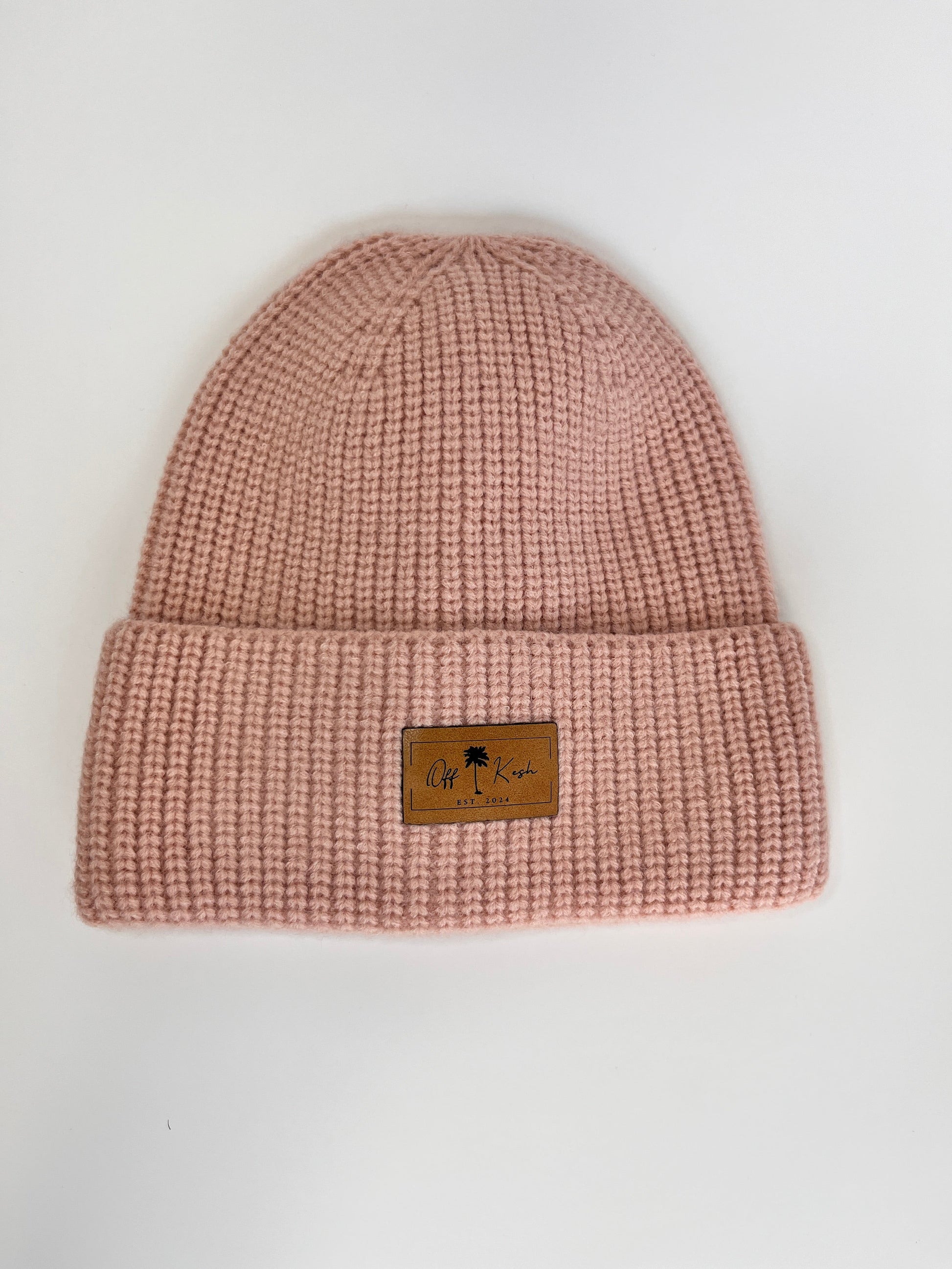 Off Kesh Beanie in Pink/head warmer cap