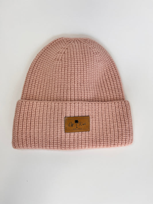 Off Kesh Beanie in Pink/head warmer cap