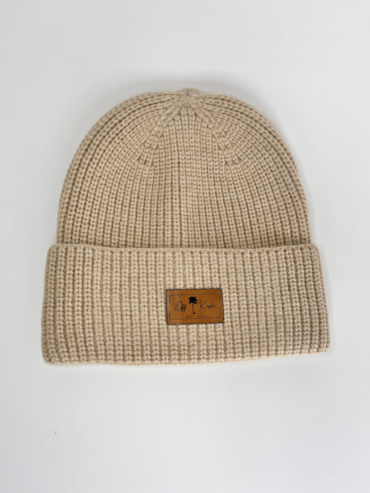 Head Warmer Cap - Off Kesh Beanie in Brown