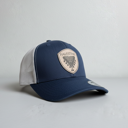 Keffieh en cuir beige