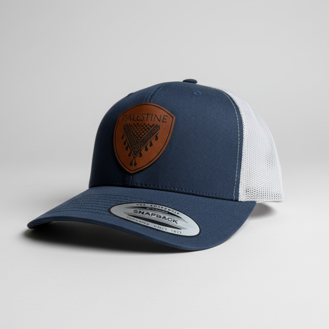 Keffieh en cuir marron