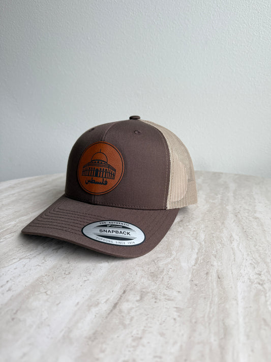 Aqsa Hat- Brown Leather