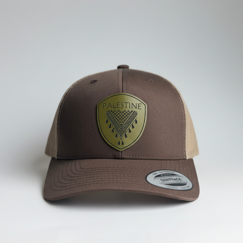 Keffieh en cuir olive