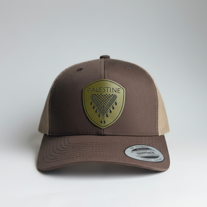 Keffieh en cuir olive