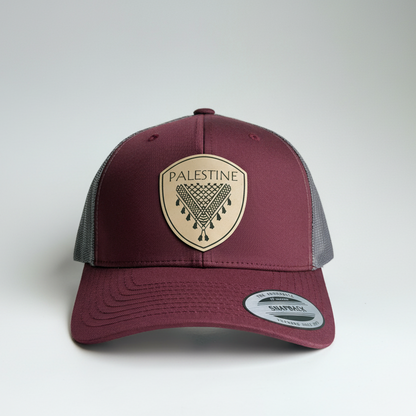 Keffieh en cuir beige