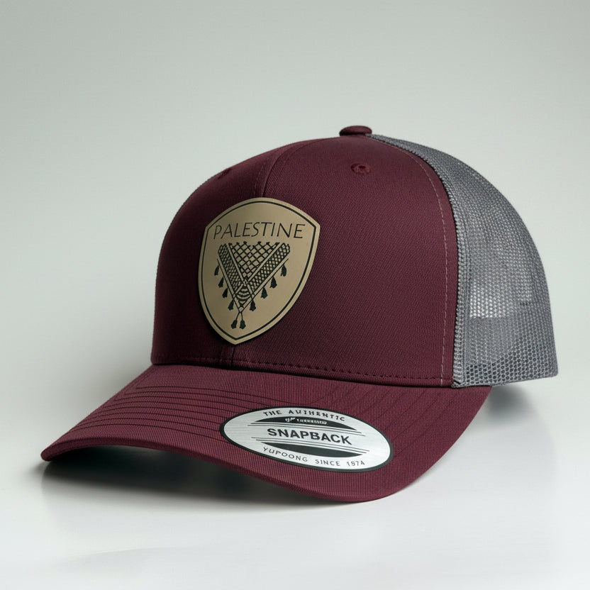 Keffieh en cuir beige