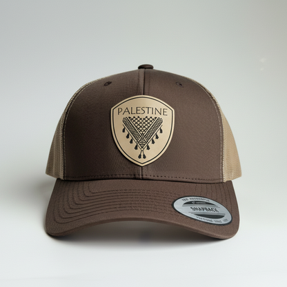 Keffieh en cuir beige