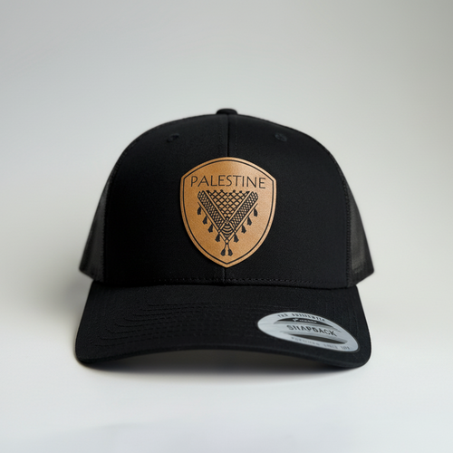 Keffiyeh Hat- Tan Leather